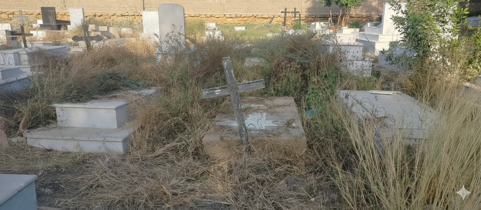 Grave Cleaning Before